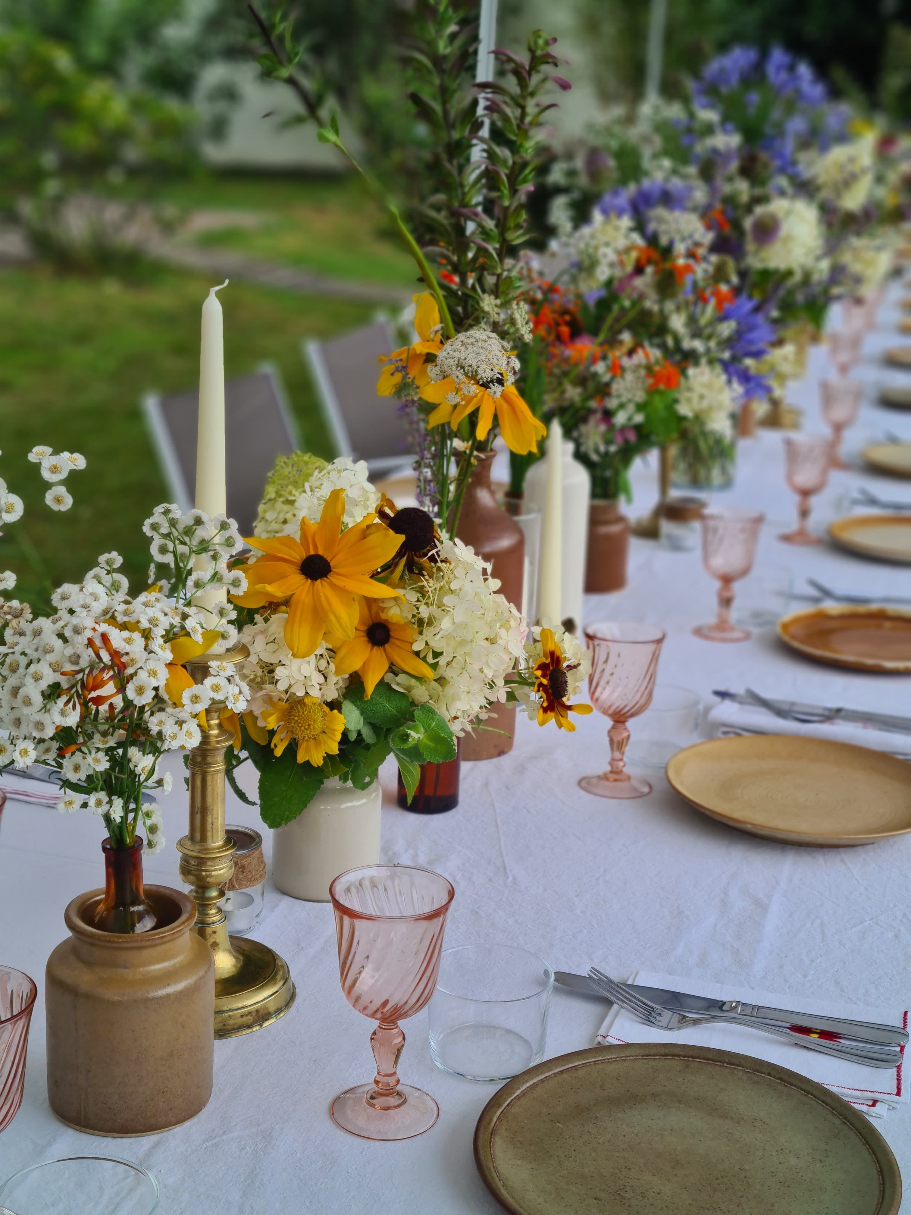 Table mariage fleuri